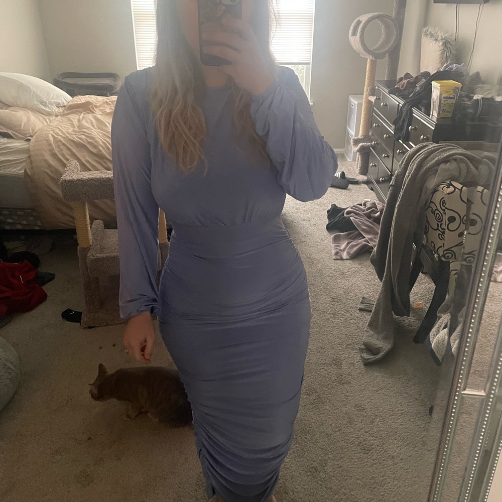 Long purple maxi